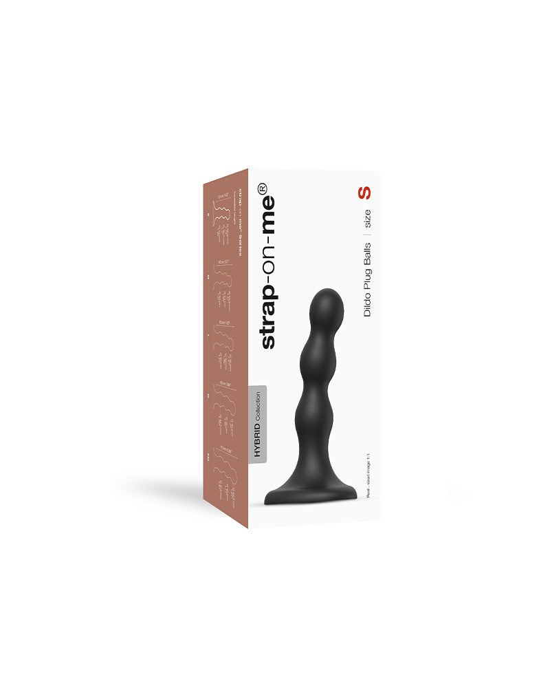 2: Strap-On-Me - Dildo Plug Balls Größe S - Schwarz