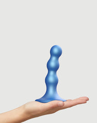 Strap-On-Me - Dildo Plug Balls Größe S - Metallisches Blau