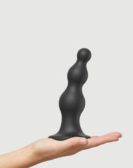 1: Strap-On-Me - Dildo Plug Beads Größe L - Schwarz