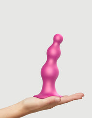 Strap-On-Me - Dildo Plug Beads Größe L - Metallisches Rosa