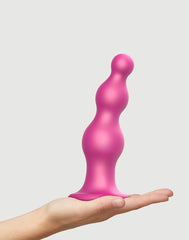 Strap-On-Me - Dildo Plug Beads Größe XXL - Metallisches Rosa