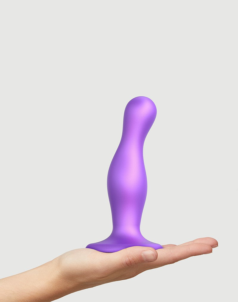 Strap-On-Me - Dildo Plug Curvy Größe M - Metallic Lila