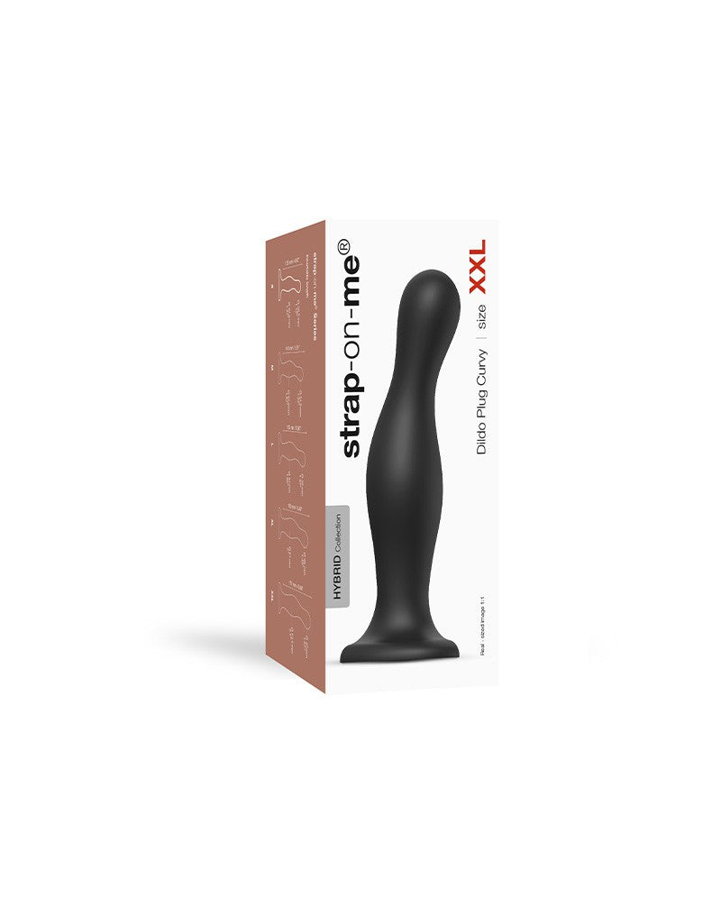2: Strap-On-Me - Dildo Plug Curvy Größe XXL - Schwarz