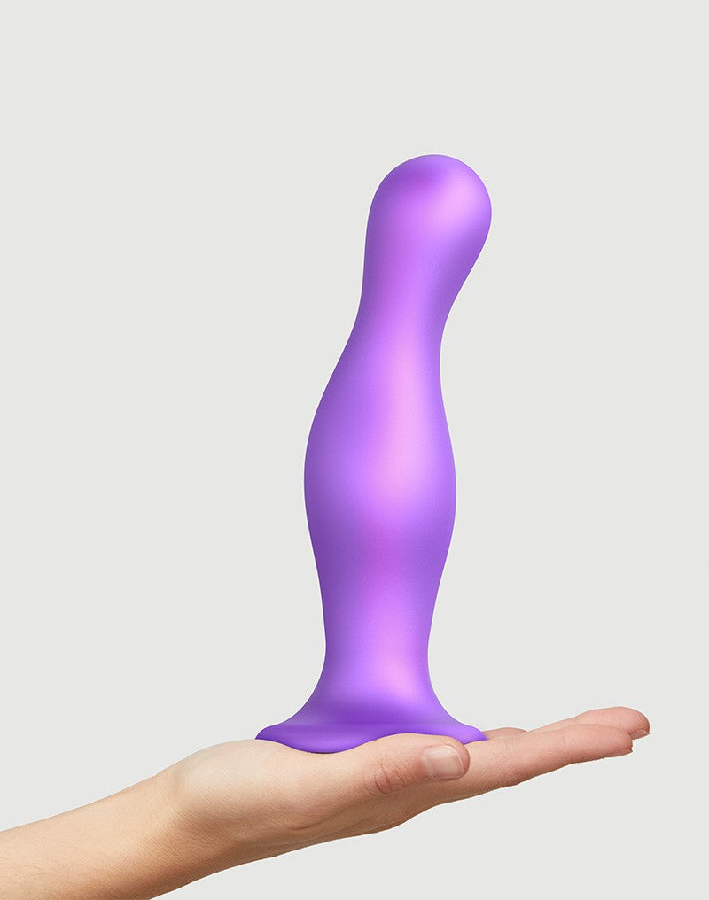 Strap-On-Me - Dildo Plug Curvy Größe XXL - Metallic Lila