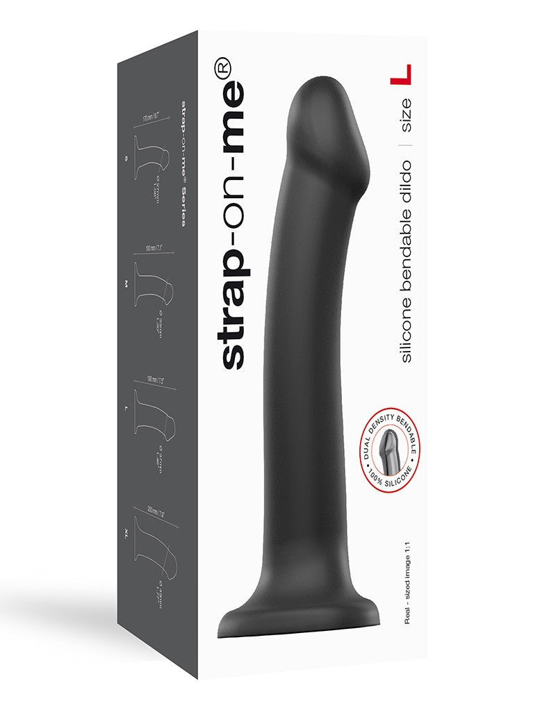 3: Strap-On-Me Dual Density Dildo Black L