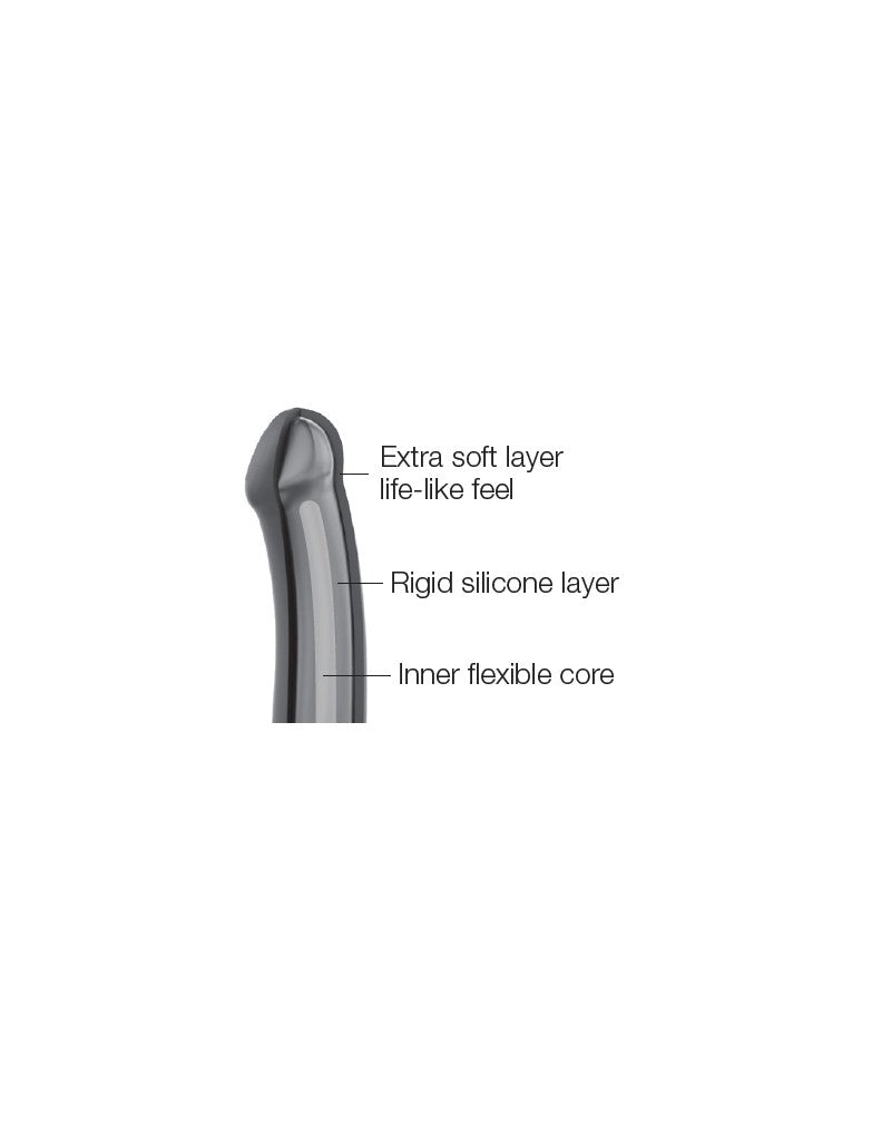 Strap-On-Me Dual Density Dildo Black S
