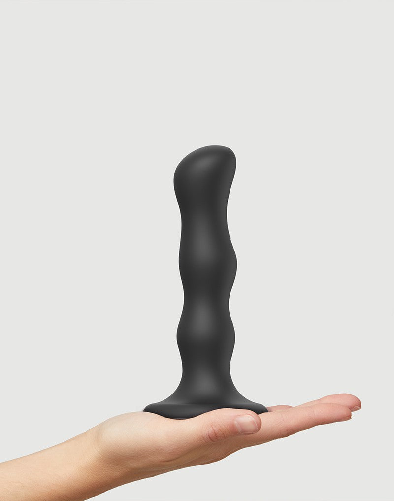 Strap-On-Me - Geisha Balls - Dildo mit rotierenden Kugeln Größe M - Schwarz
