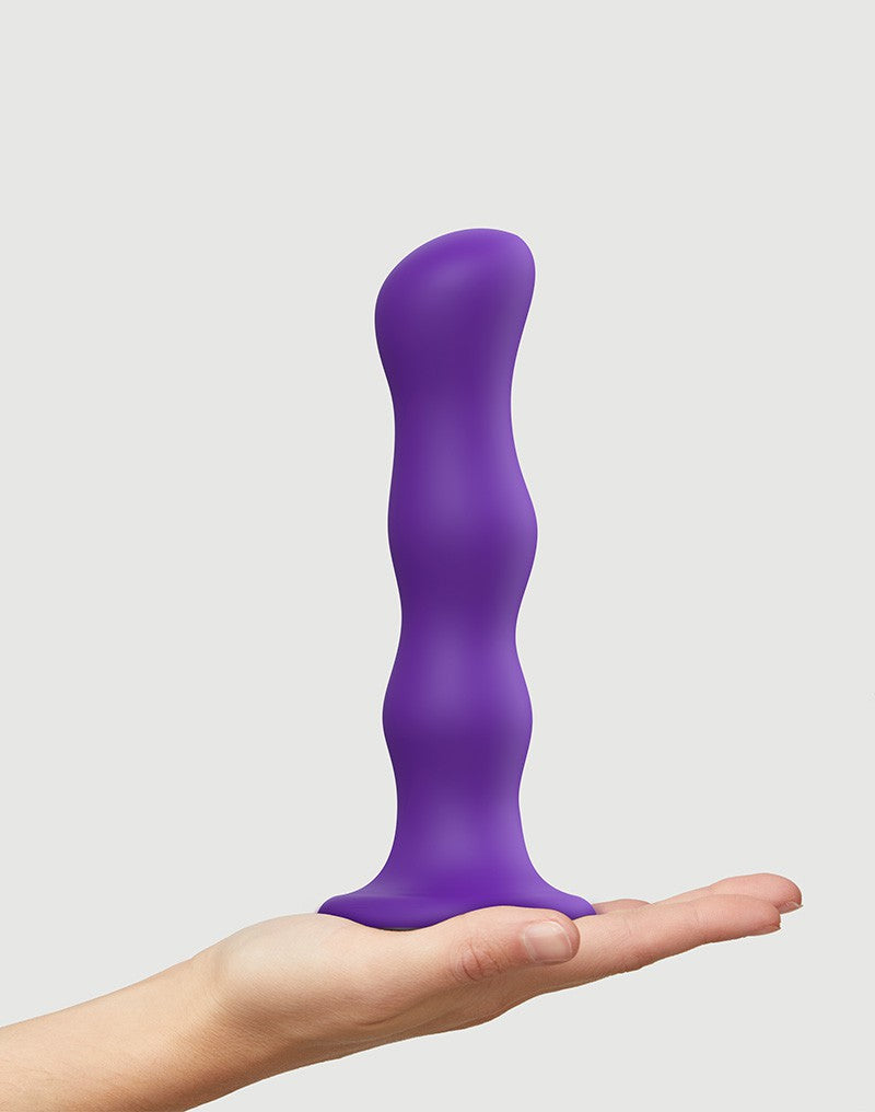 1: Strap-On-Me - Geisha Balls - Dildo mit rotierenden Kugeln Größe XL - Violett