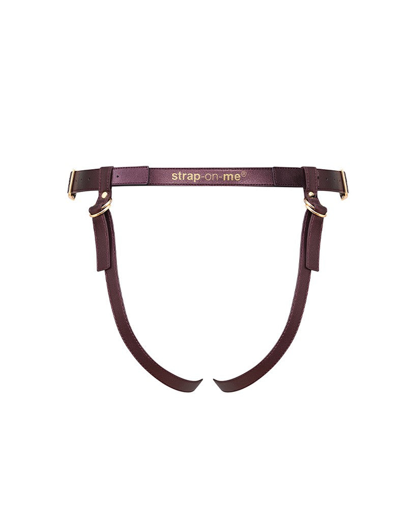 3: Strap-On-Me - Harnais Simili Generous - Aubergine