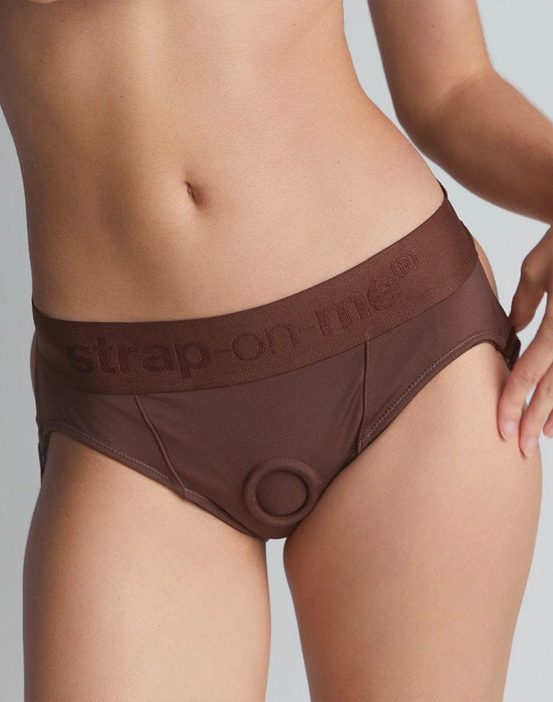 Strap-On-Me - Kunstleder-Harness Fabulous - Einheitsgröße - Schwarz glänzend