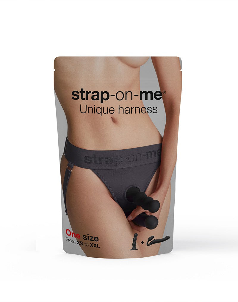 6: Strap-On-Me - Unique Harness - Strap-On Harness Einheitsgröße - Grau
