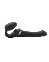Strap-On-Me - Multi Orgasm - Strap-On Vibrator mit Leckstimulator Größe M - Schwarz