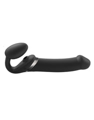Strap-On-Me - Multi Orgasm - Strap-On Vibrator mit Leckstimulator Größe XL - Schwarz