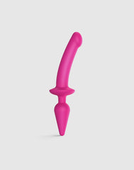 Strap-On-Me - Semirealistischer Switch Plug-In - 2-in-1 Dildo & Butt Plug Größe L - Pink