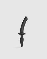 Strap-On-Me - Semirealistischer Switch Plug-In - 2-in-1 Dildo & Butt Plug Größe S - Schwarz