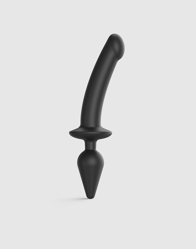 Strap-On-Me - Realistic Switch Plug-In - 2-in-1 Dildo & Buttplug Größe XXL - Schwarz