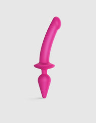 Strap-On-Me - Semirealistischer Switch Plug-In - 2-in-1 Dildo & Butt Plug Größe XXL - Pink