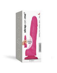 2: Strap-On-Me - Sliding Skin Realistic Dildo Größe L - Rosa
