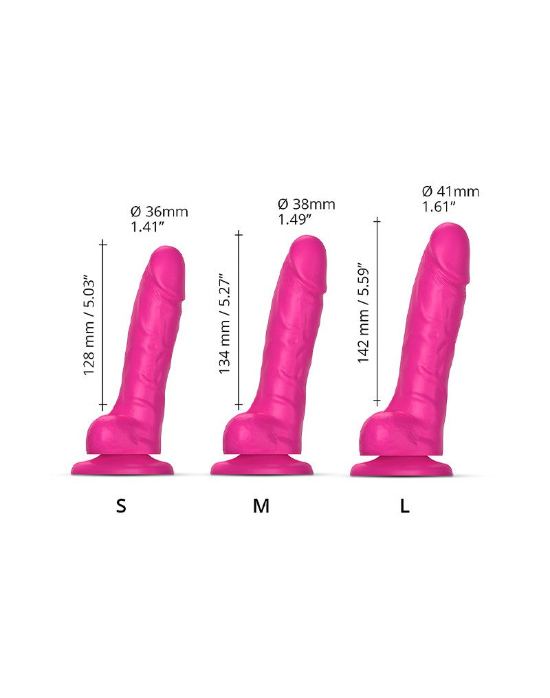Strap-On-Me - Sliding Skin Realistic Dildo Größe L - Rosa
