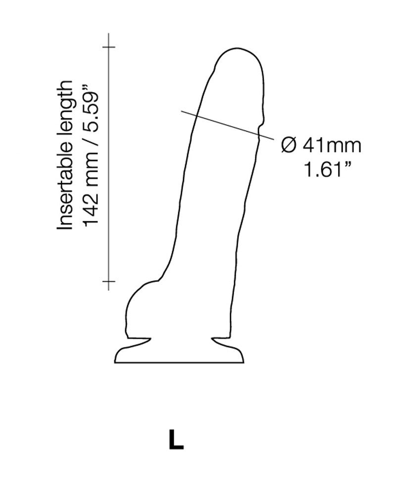 Strap-On-Me - Sliding Skin Realistic Dildo Größe L - Rosa