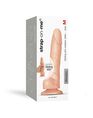 Strap-On-Me - Realistischer Sliding Skin Dildo Größe M - Nude