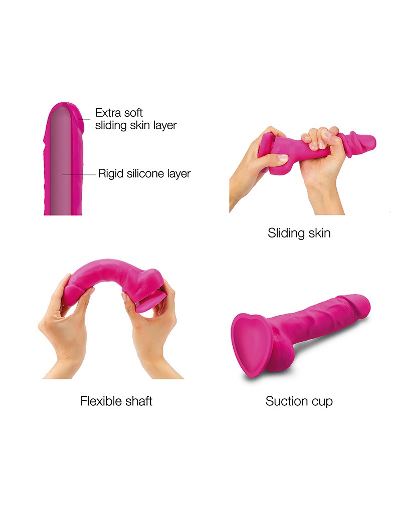 Strap-On-Me - Realistischer Sliding Skin Dildo Größe S - Rosa