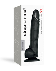 Strap-On-Me - Soft Realistic Dildo Size XL - Schwarz