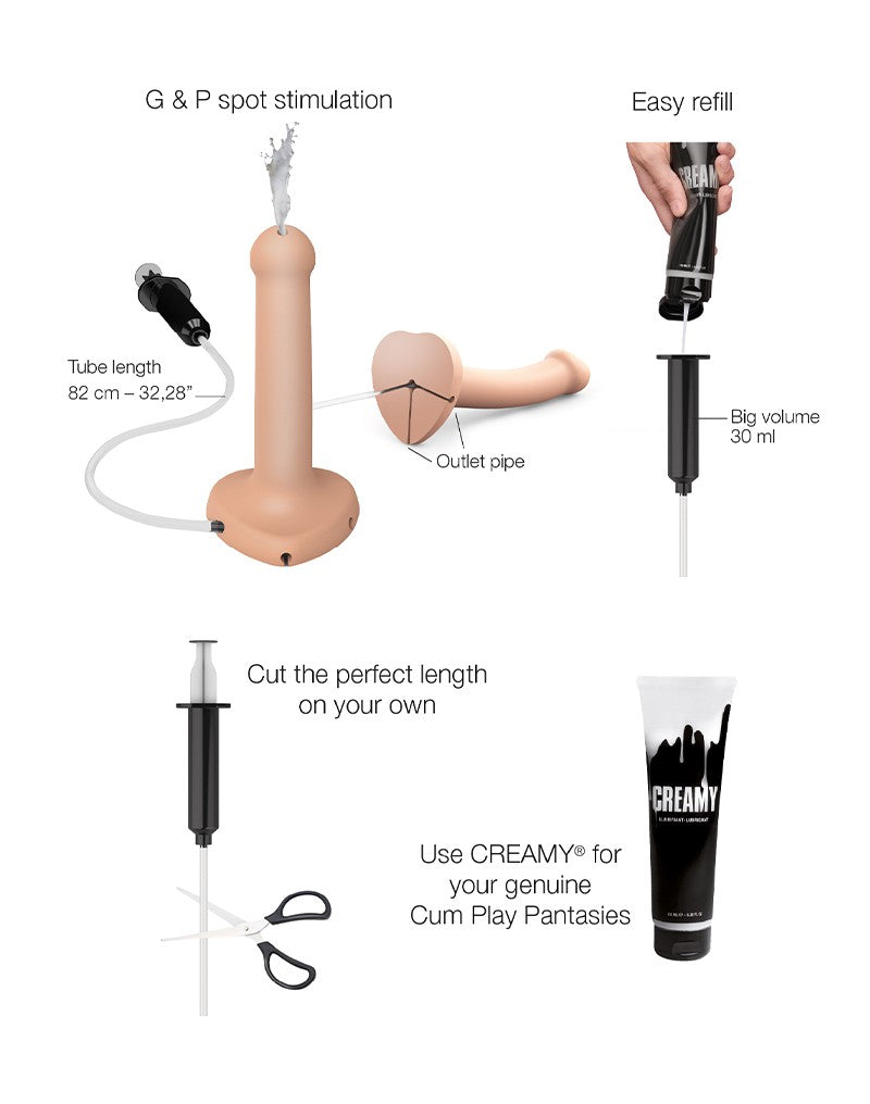 Strap-On-Me - Squirting Cum Dildo Größe S - Nude