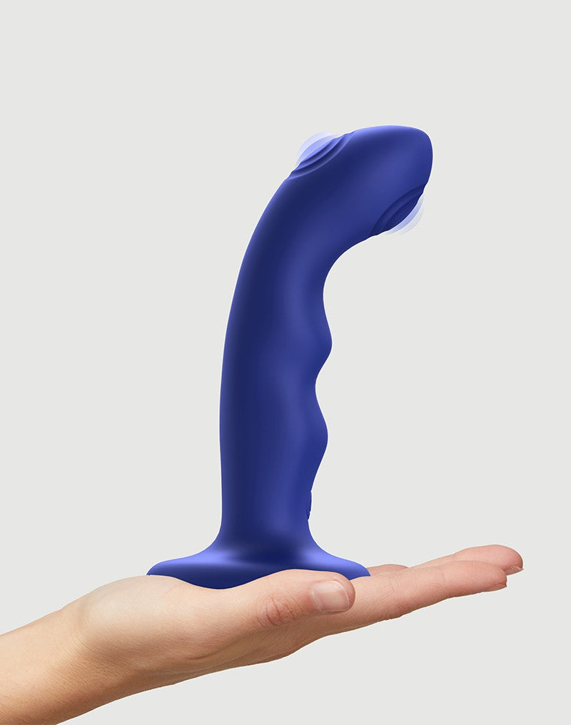 Strap-On-Me - Klopfender Dildo Wave - Blaue Nuit