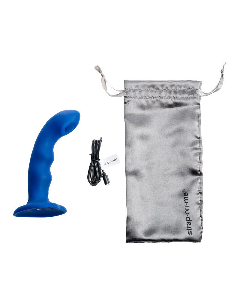Strap-On-Me - Klopfender Dildo Wave - Blaue Nuit