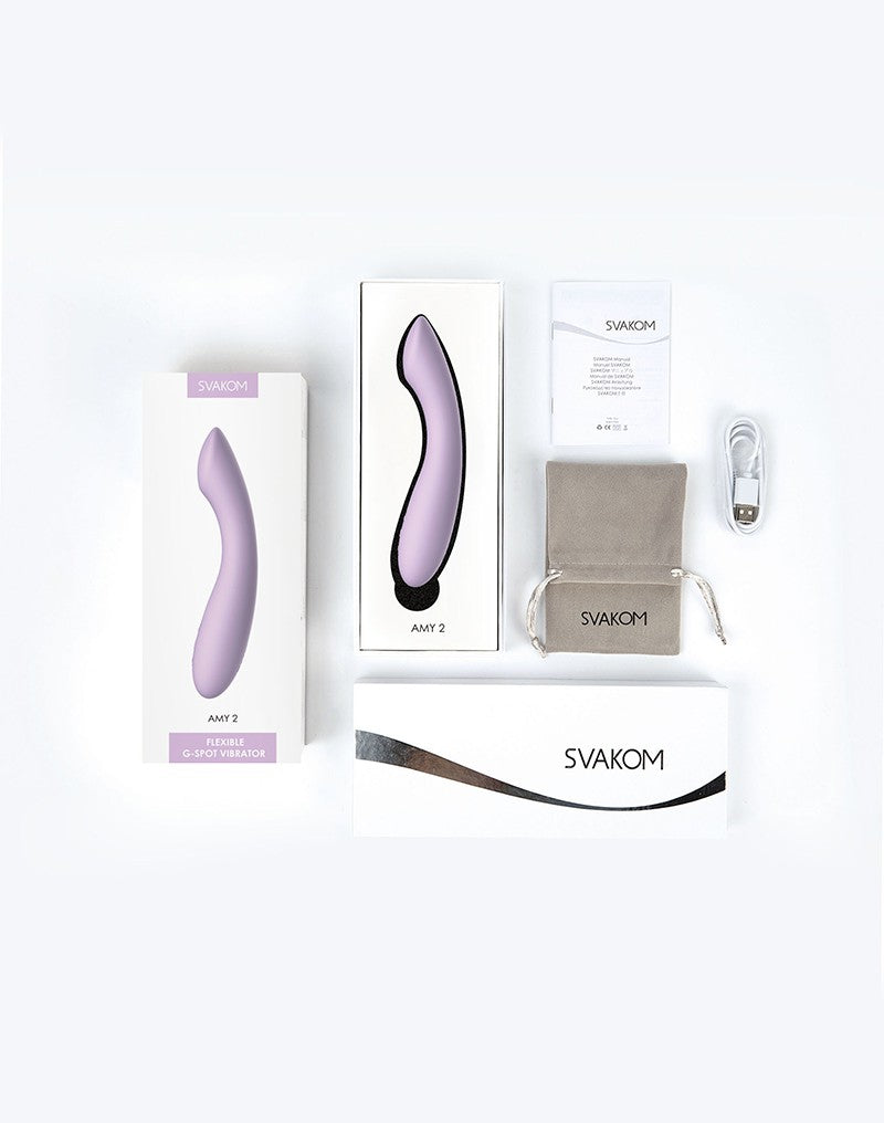 SVAKOM - Amy 2 - Flexibler G-Punkt-Vibrator - Flieder