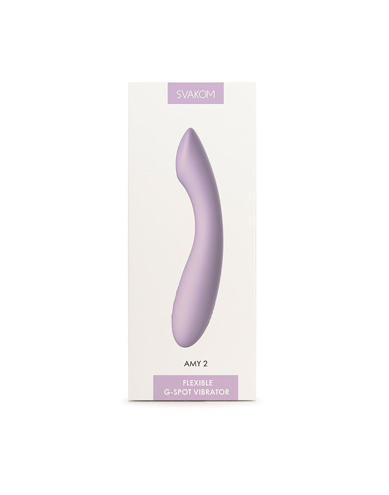 2: SVAKOM - Amy 2 - Flexibler G-Punkt-Vibrator - Flieder