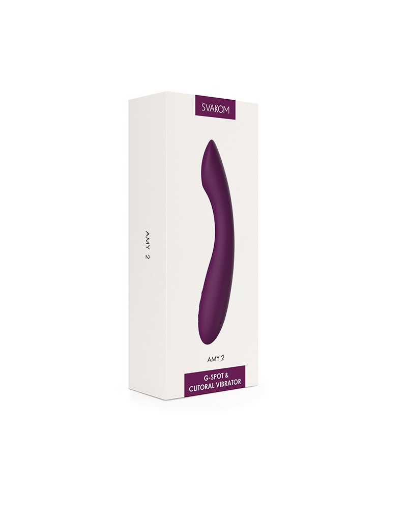 SVAKOM - Amy 2 - Flexibler G-Punkt-Vibrator - Violett
