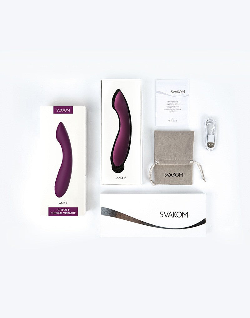 SVAKOM - Amy 2 - Flexibler G-Punkt-Vibrator - Violett