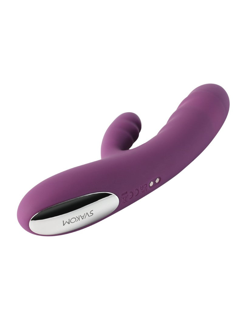5: SVAKOM - Avery - Thrusting Rabbit Vibrator - Violett