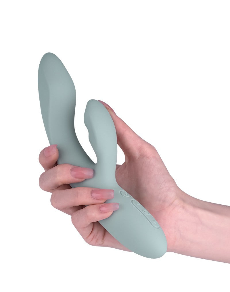 SVAKOM – Chika – wärmender Rabbit-Vibrator App gesteuert – Grau