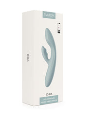 2: SVAKOM – Chika – wärmender Rabbit-Vibrator App gesteuert – Grau