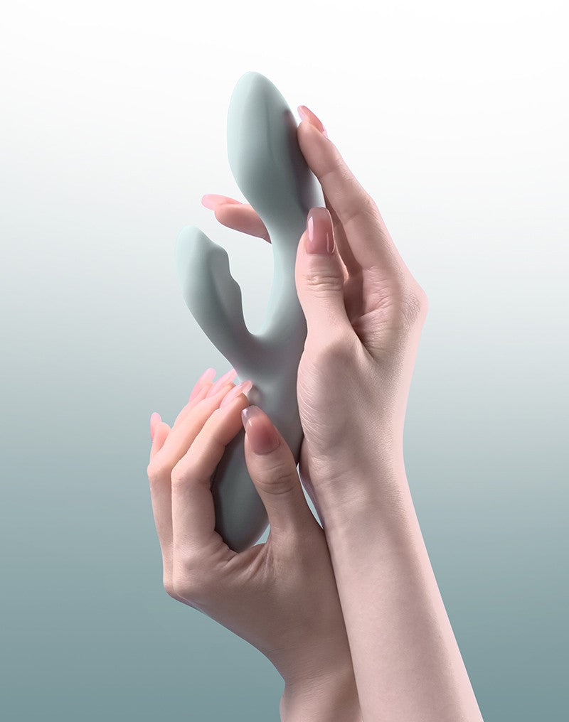 12: SVAKOM – Chika – wärmender Rabbit-Vibrator App gesteuert – Grau