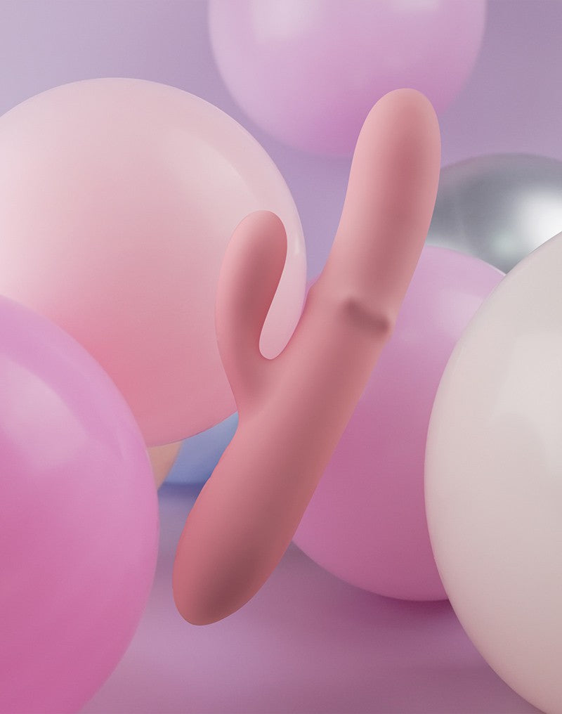 12: SVAKOM - Mora Neo - Interaktiver Rabbit-Vibrator mit thrusting Perlen - Pink