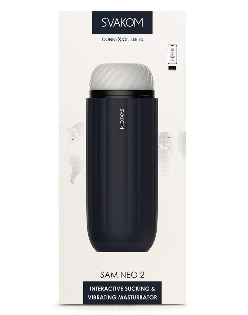 SVAKOM - Sam Neo 2 Connexion Series - Interactive Masturbator- Blau