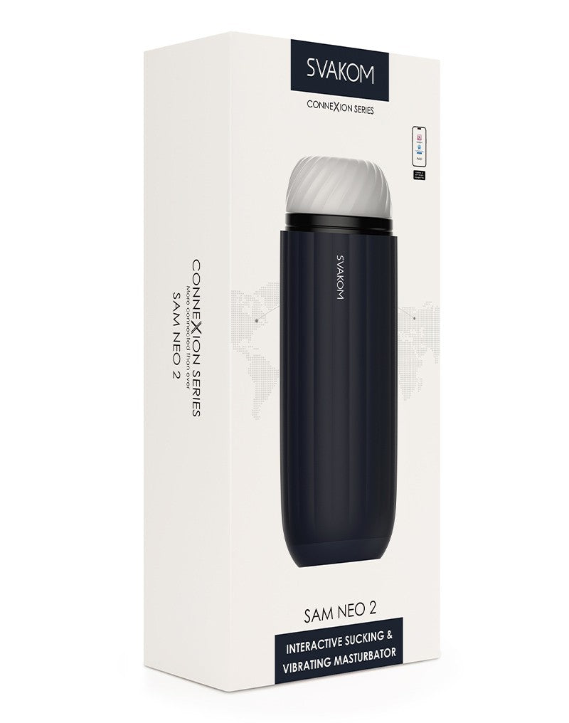 SVAKOM - Sam Neo 2 Connexion Series - Interactive Masturbator- Blau