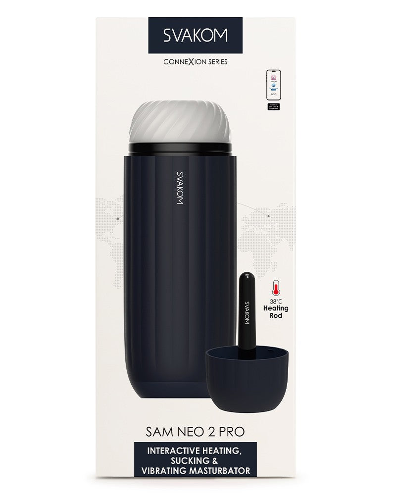 3: SVAKOM - Sam Neo Pro Connexion Series - Interactive Masturbator - Blau