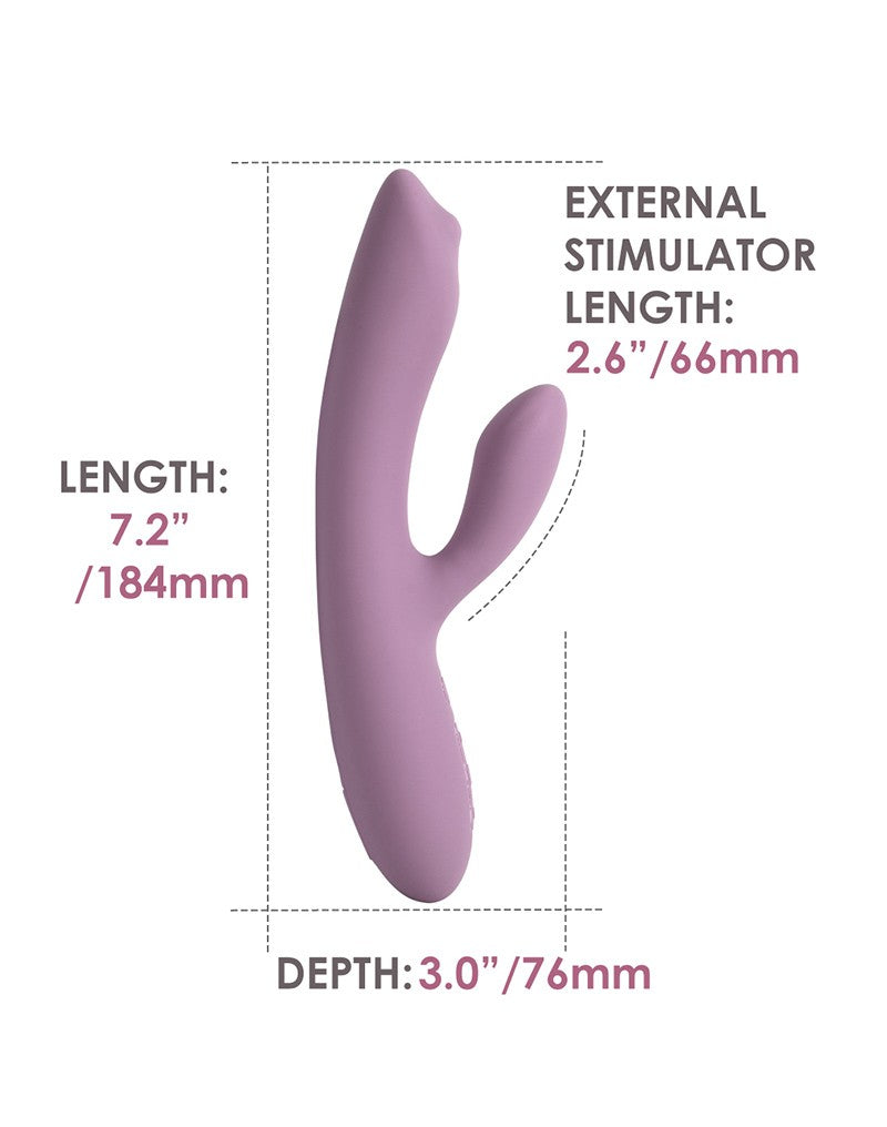 12: SVAKOM - Trysta Neo - Interactive Rabbit Vibrator with G-Spot Ball - Pink