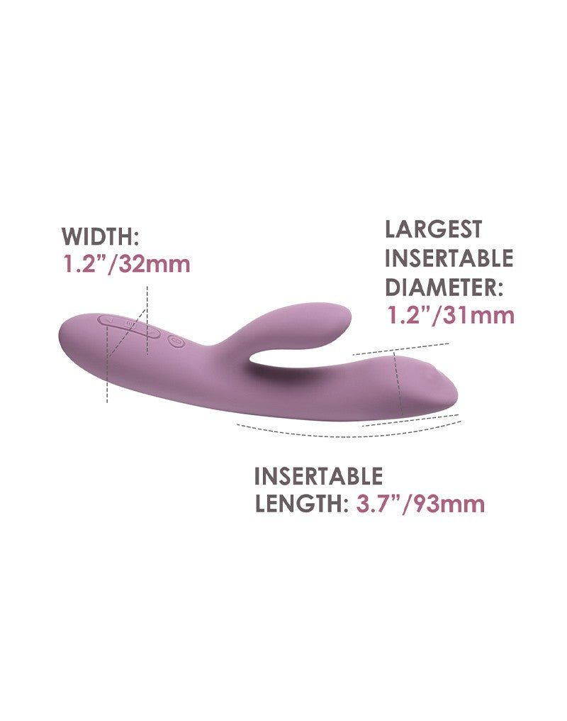 13: SVAKOM - Trysta Neo - Interactive Rabbit Vibrator with G-Spot Ball - Pink