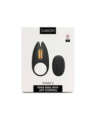 SVAKOM - Winni 2 - Cockring-Vibrator mit Fernbedienung - Schwarz