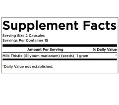 Swanson Milk Thistle 500mg 30 Kapsel