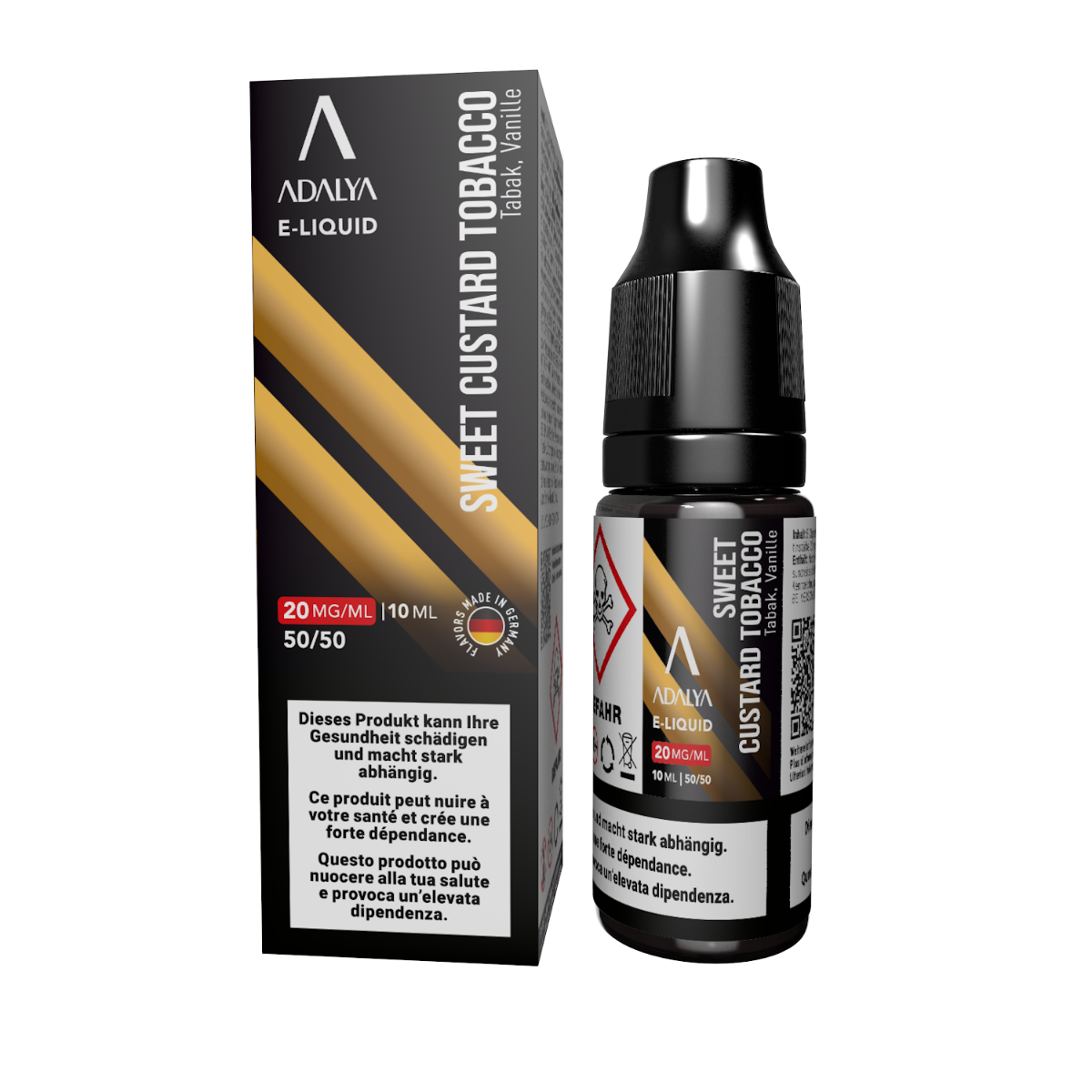ADALYA Liquids 20mg, Sweet Custard Tobacco