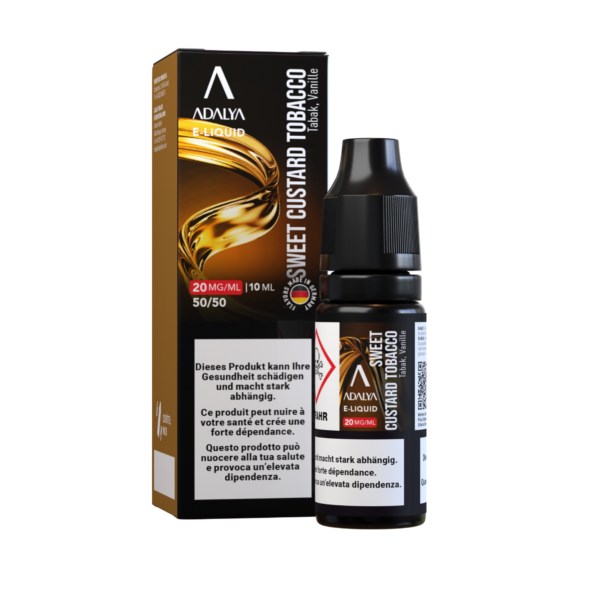 ADALYA Liquids 20mg, Sweet Custard Tobacco