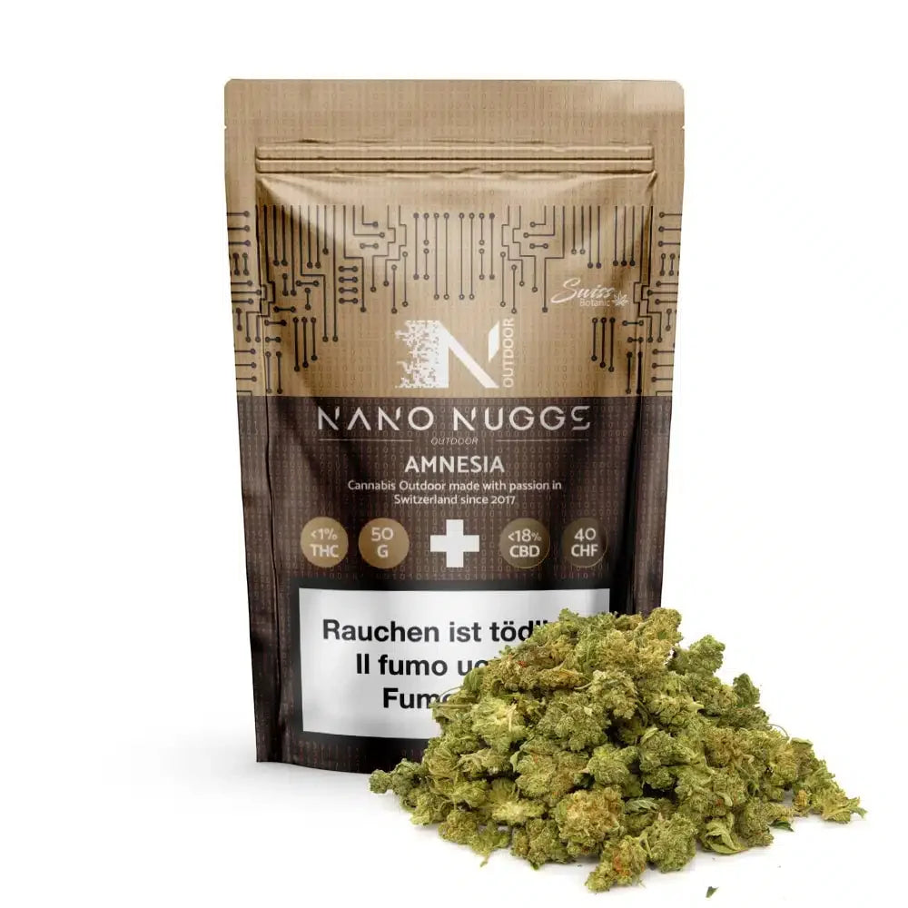 Swiss Botanic - Nano Nuggs - Amnesia - Outdoor CBD - 50g