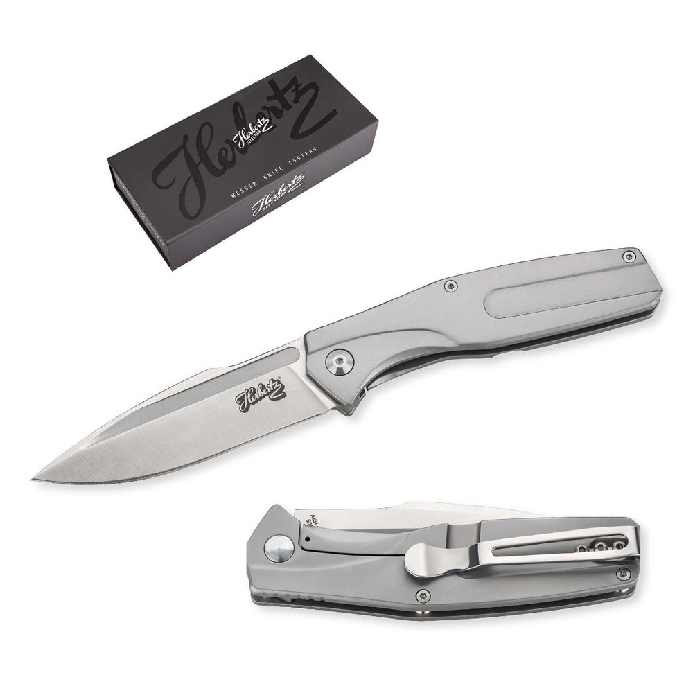 Herbertz Taschenmesser Edelstahl - Silber